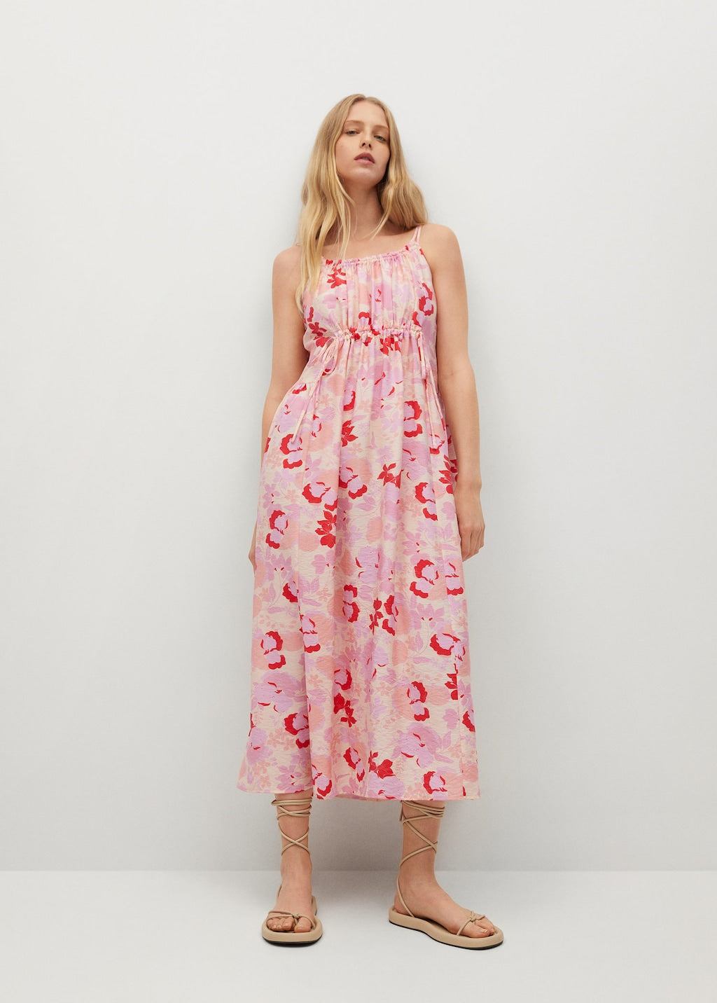 Flowy printed dress