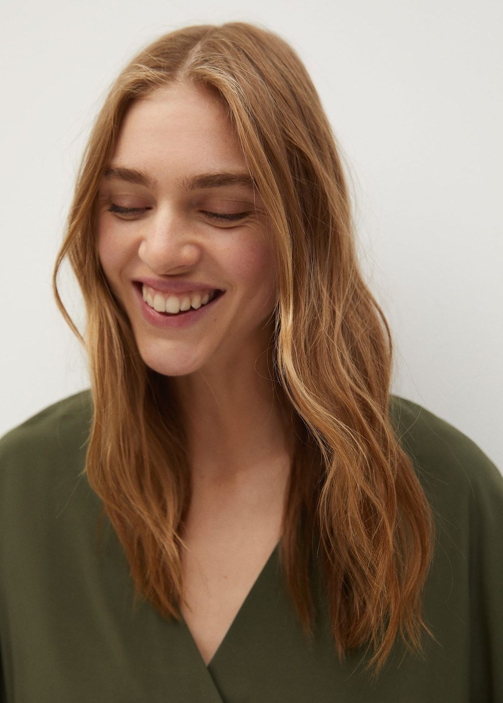 V-neck blouse