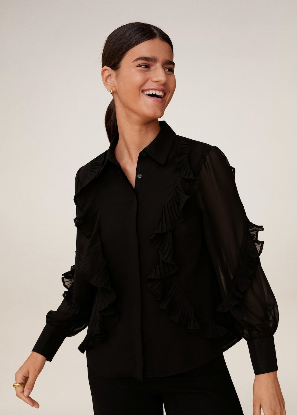 Ruffled blouse