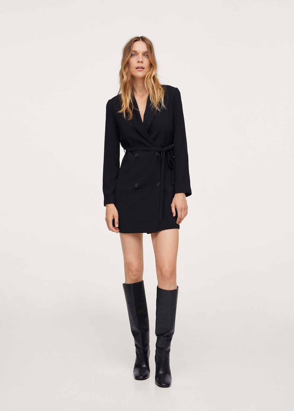 Belt wrap dress