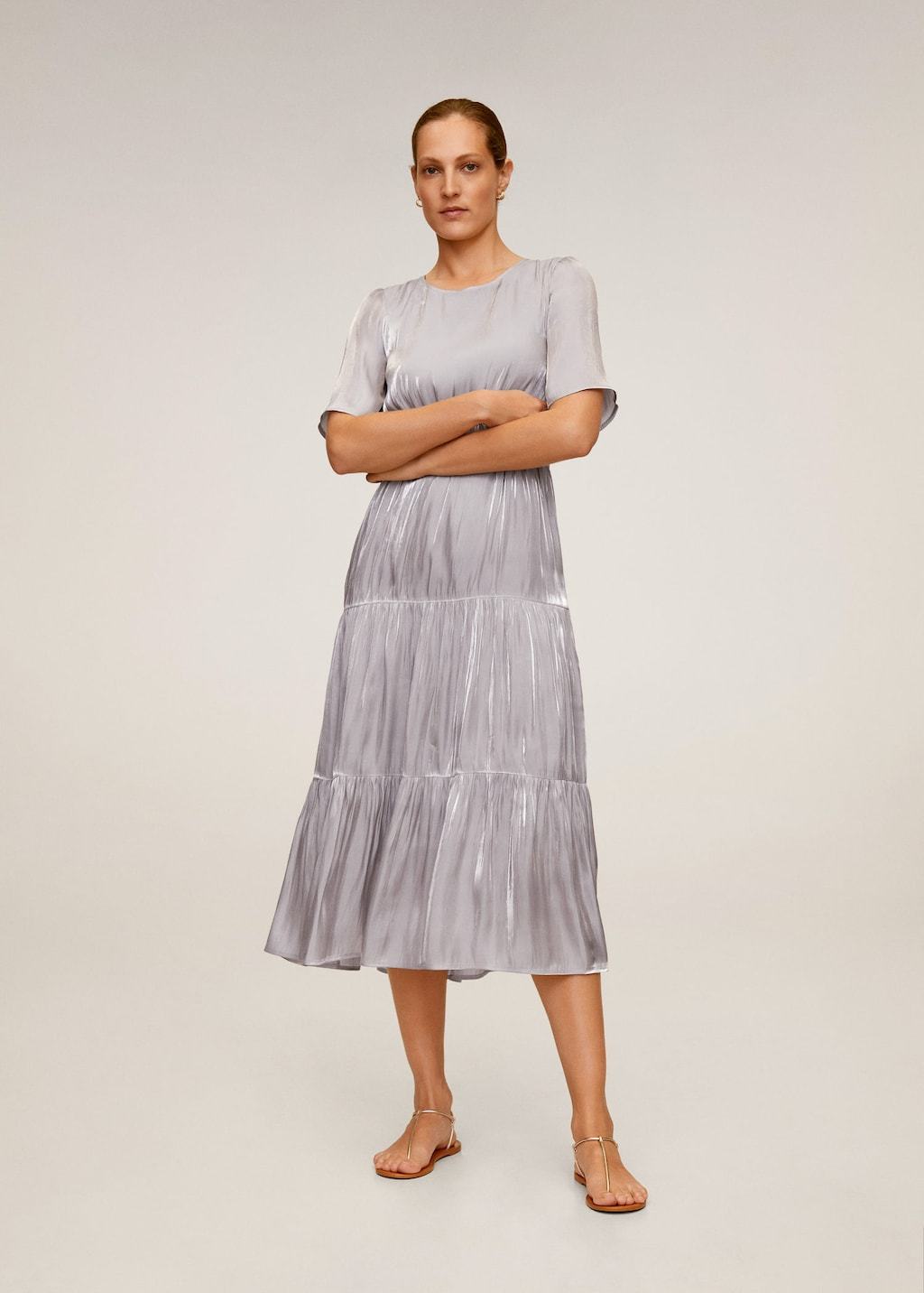 Satin midi dress