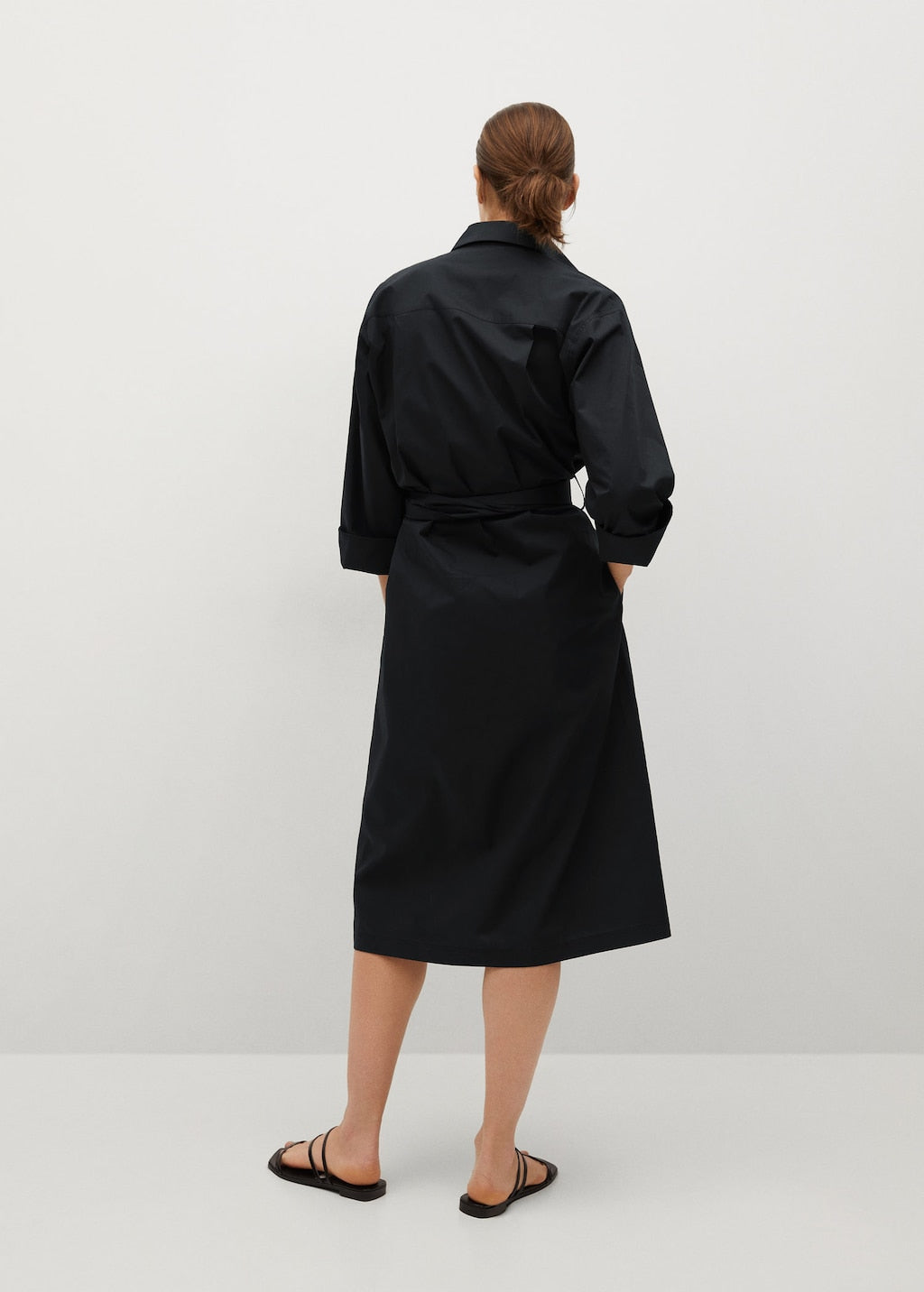 Cotton shirt dress