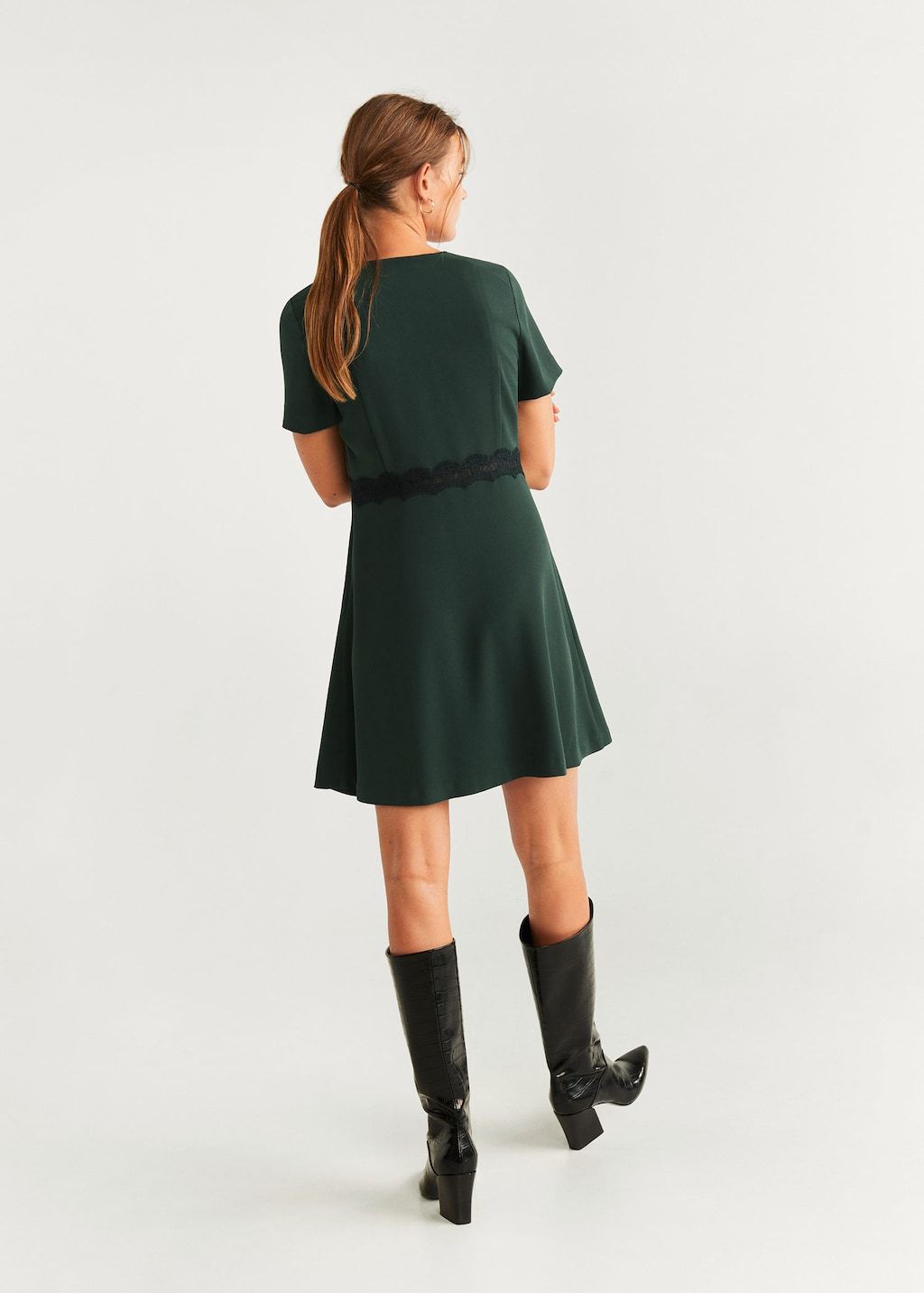 Lace detail dress