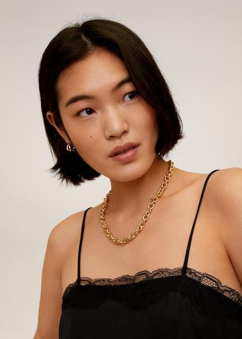Lace appliqué top