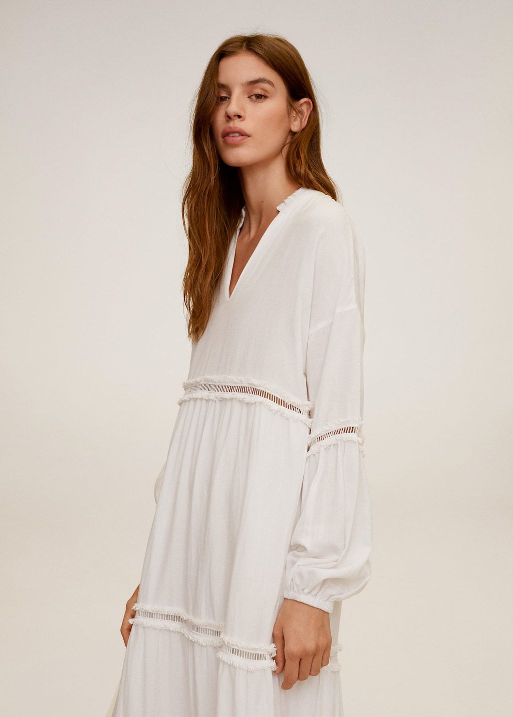 Openwork detail dress