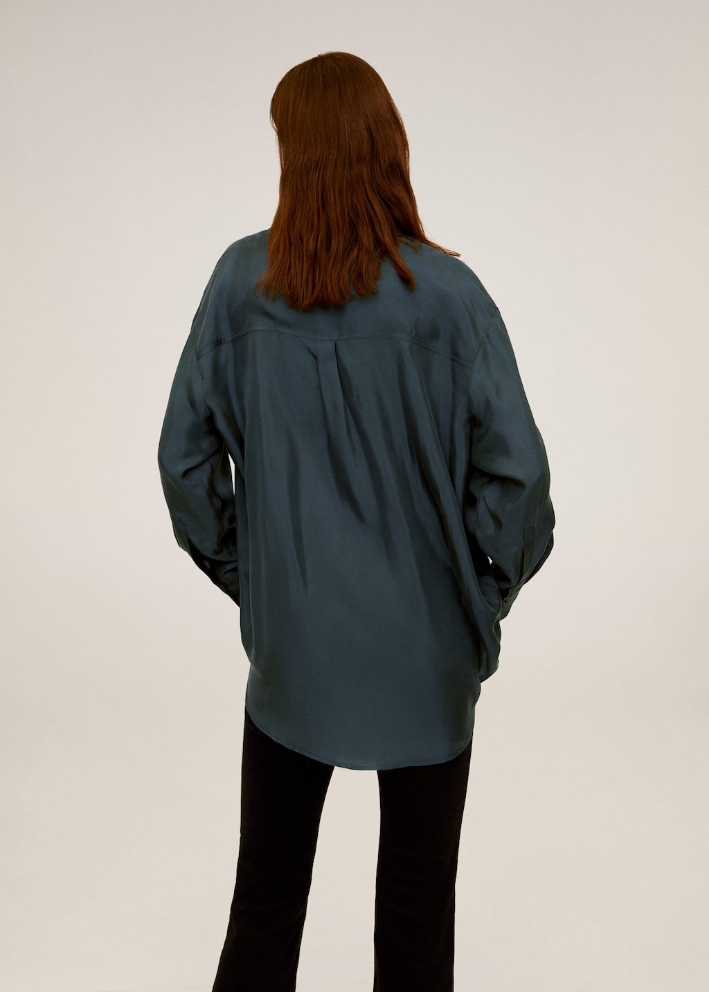 Pocket cupro shirt