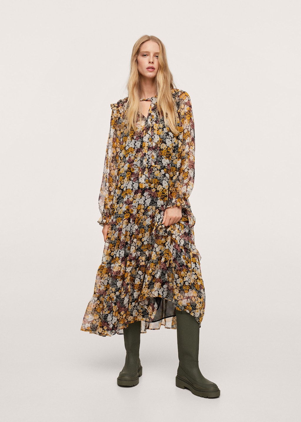 Floral print dress