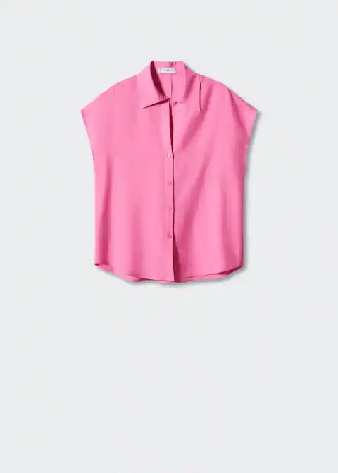 Sleeveless lyocell shirt