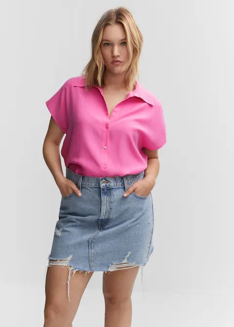 Sleeveless lyocell shirt
