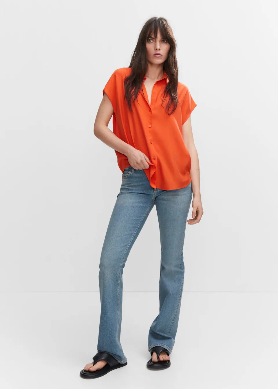 Sleeveless lyocell shirt