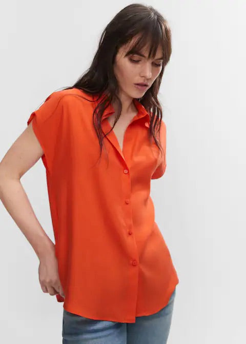 Sleeveless lyocell shirt