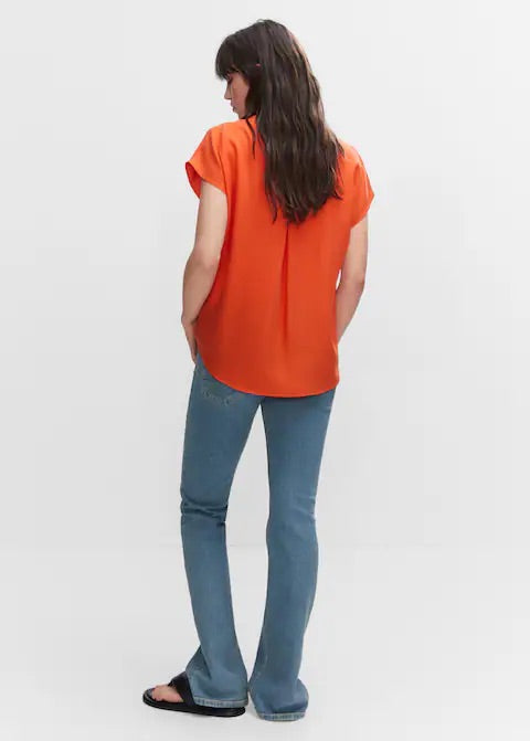 Sleeveless lyocell shirt