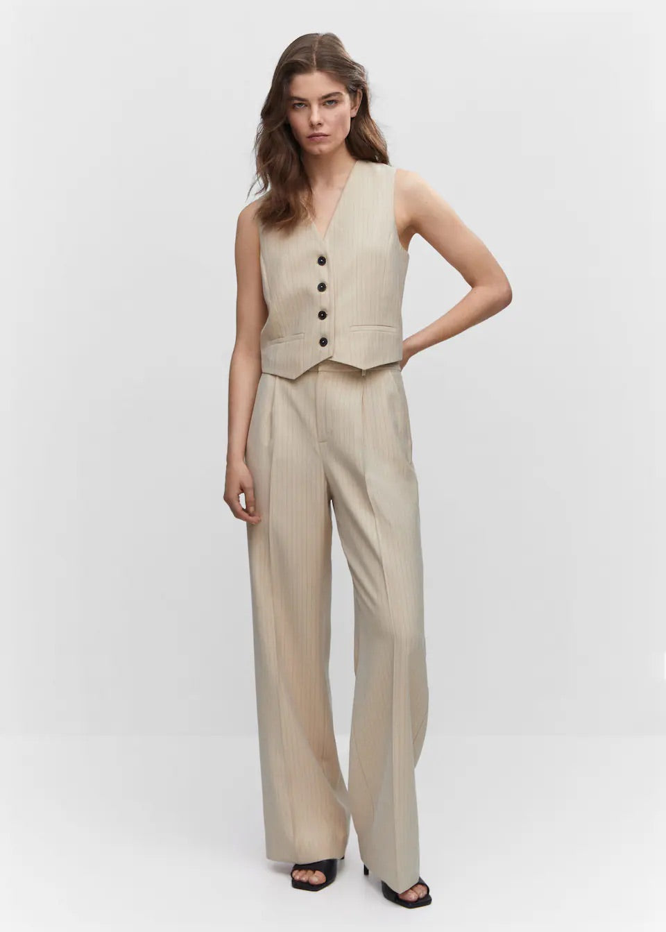 Chalk-stripe trousers