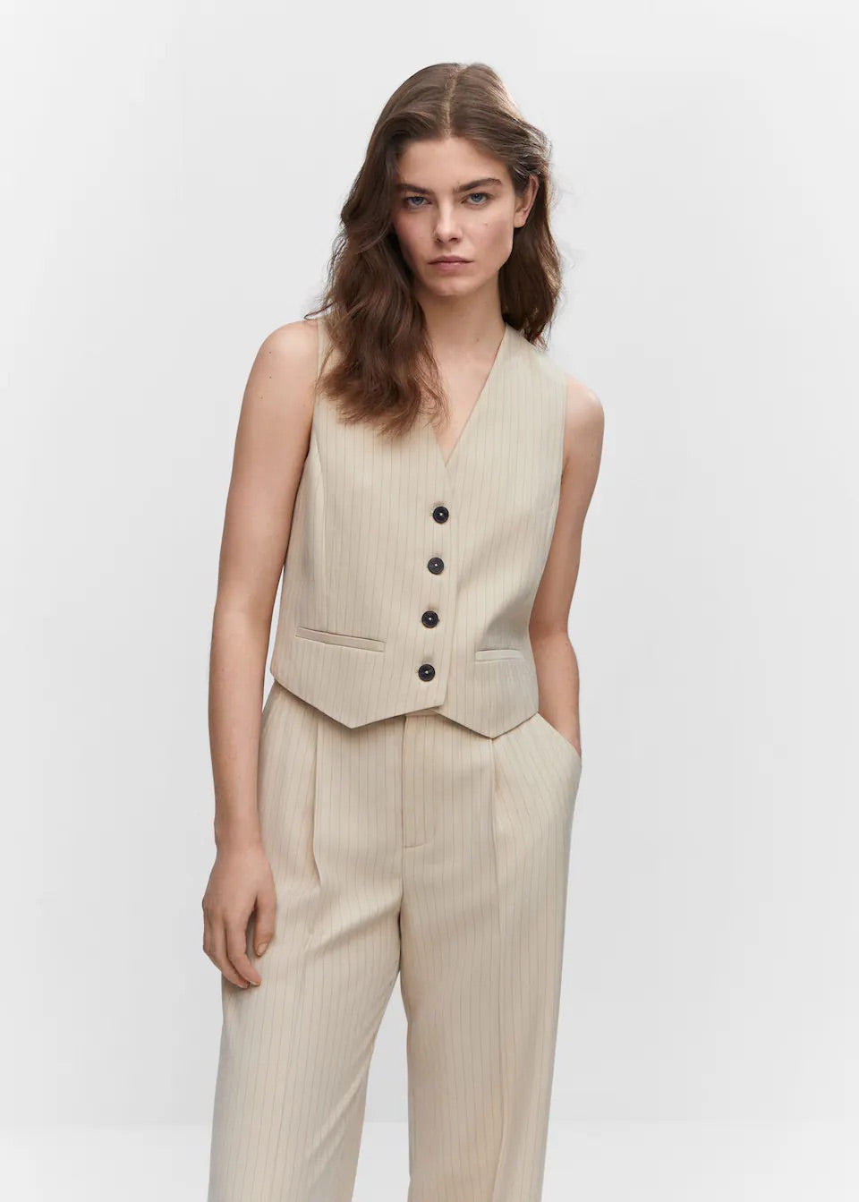 Chalk-stripe trousers