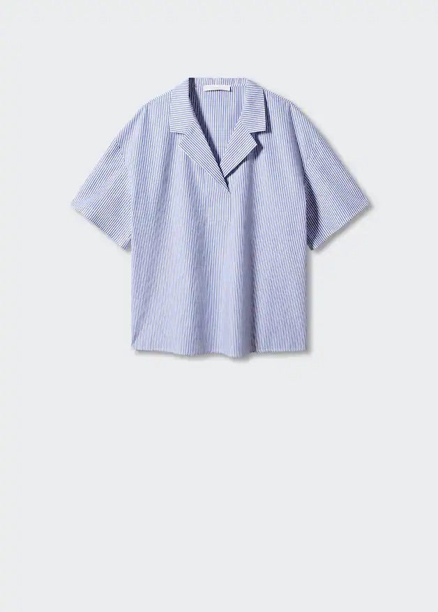 Short sleeve striped shirt