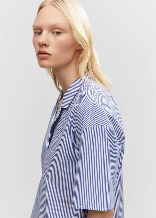 Short sleeve striped shirt