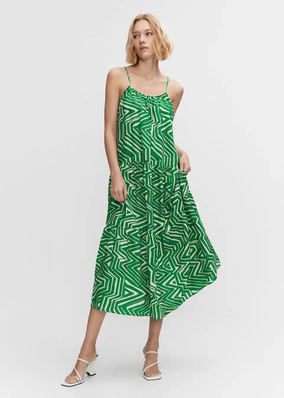 Printed long dress