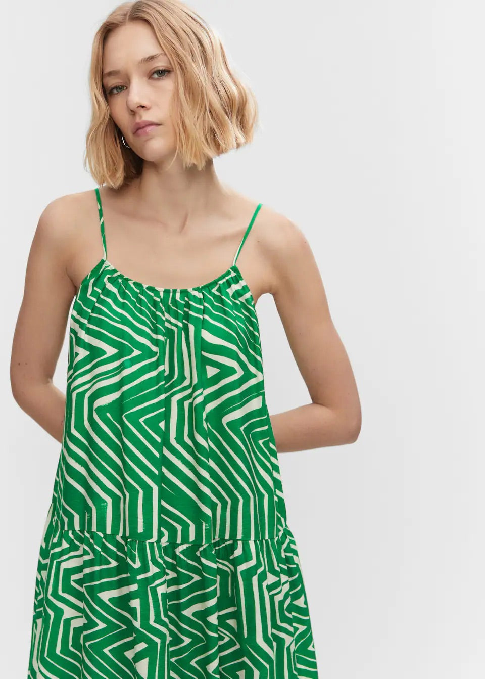 Printed long dress