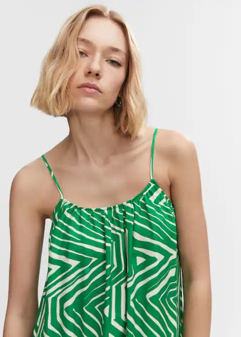 Printed long dress