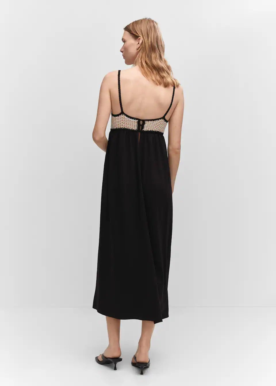 Crochet panel dress