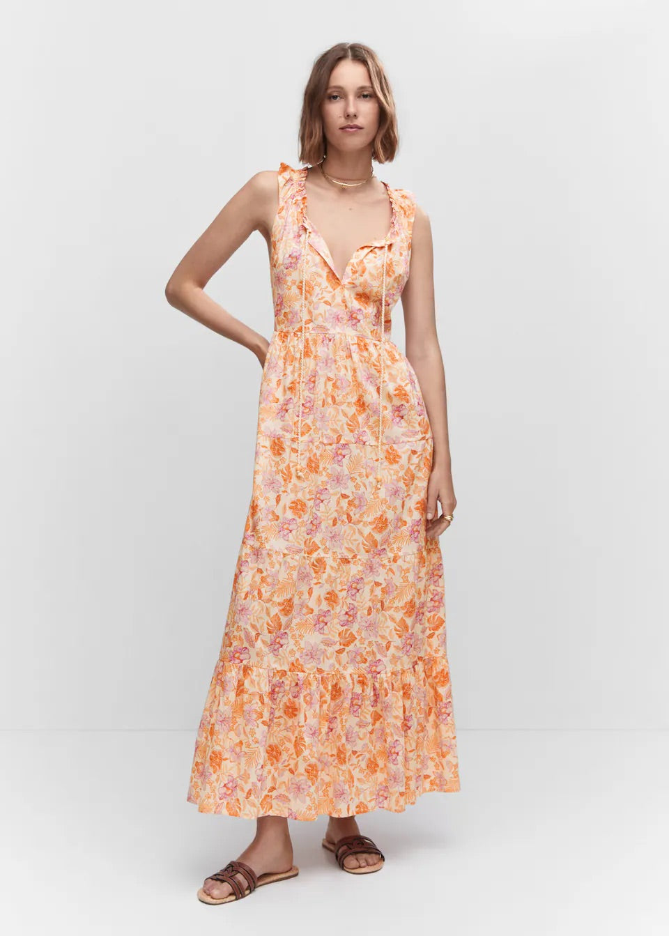 Cord floral dress