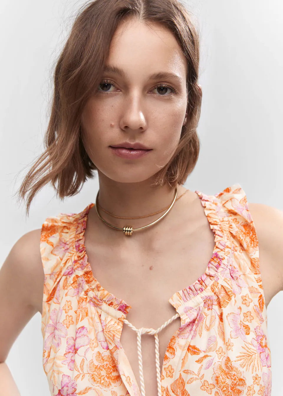 Cord floral dress