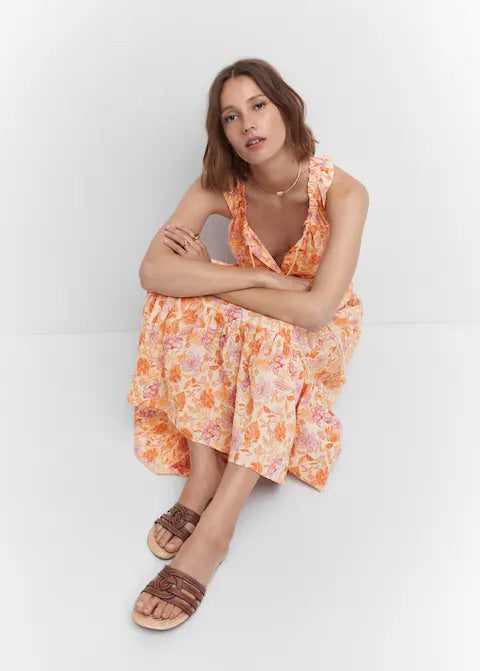 Cord floral dress
