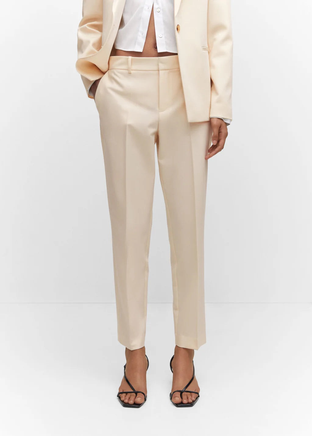 Straight suit trousers