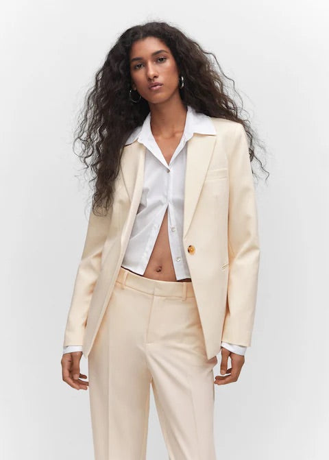 Straight suit trousers