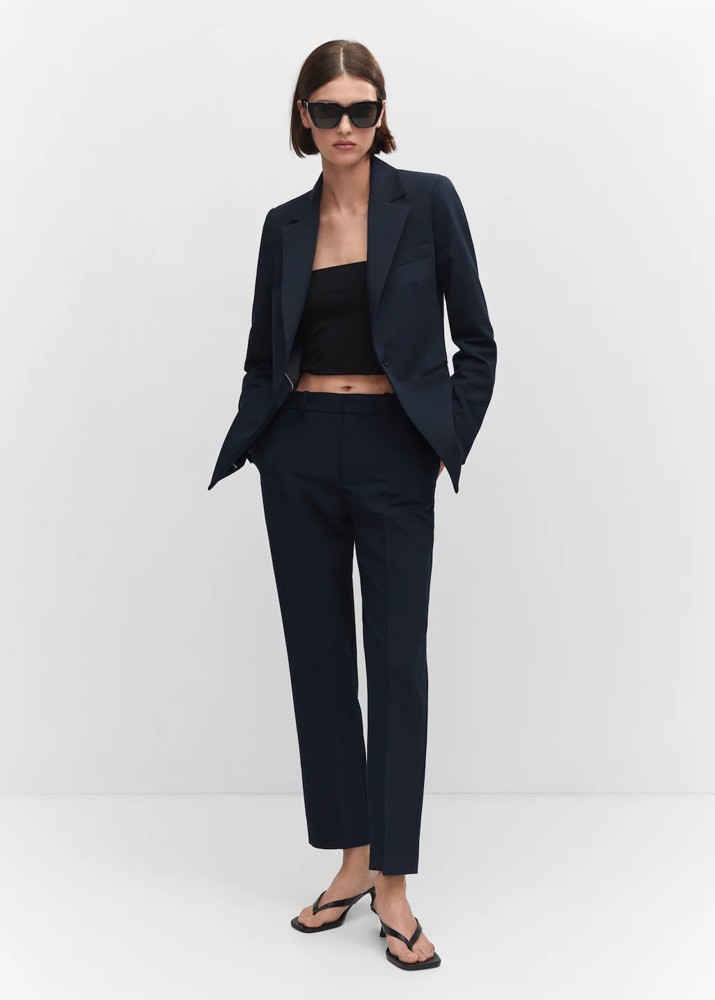 Straight suit trousers