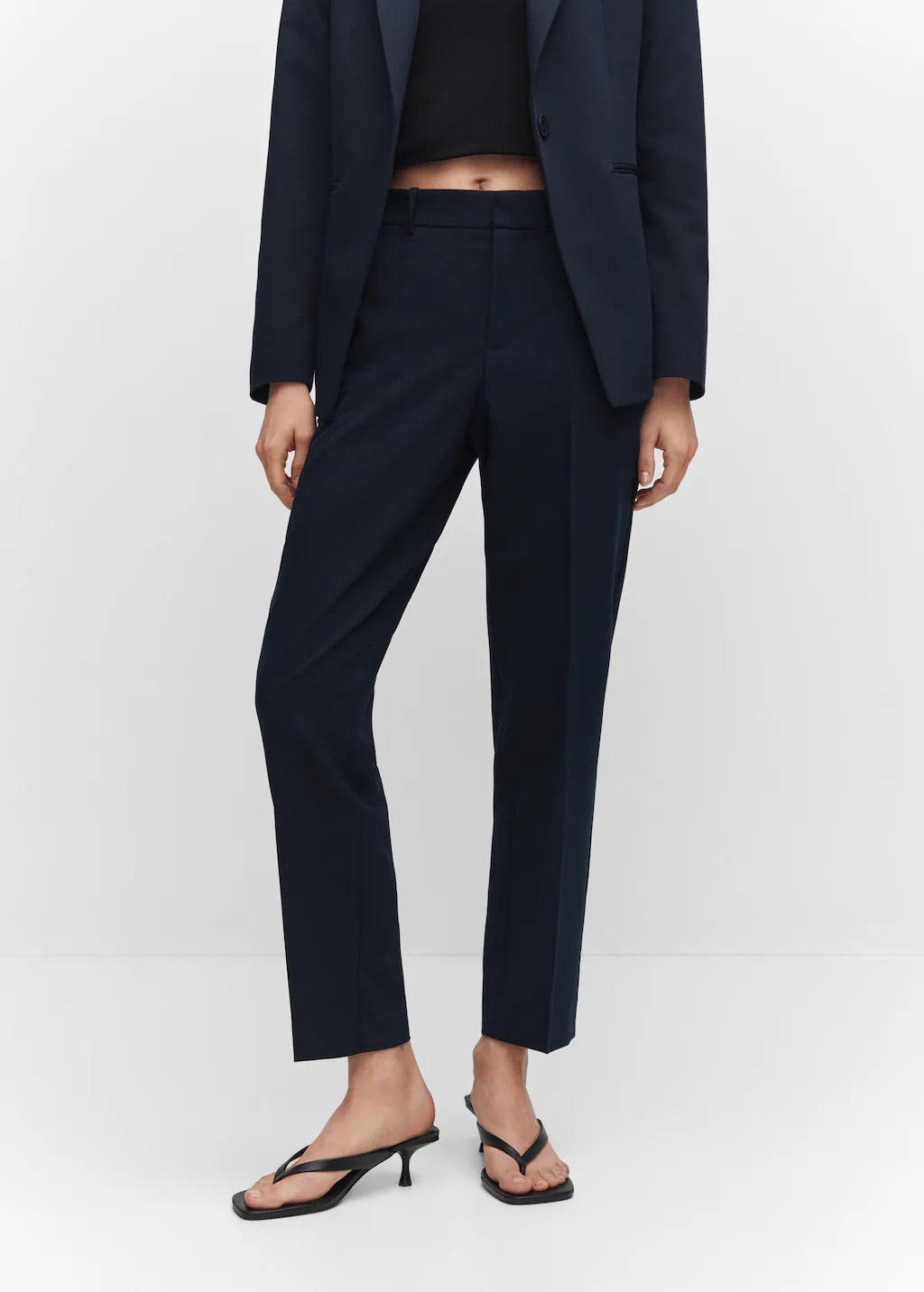 Straight suit trousers