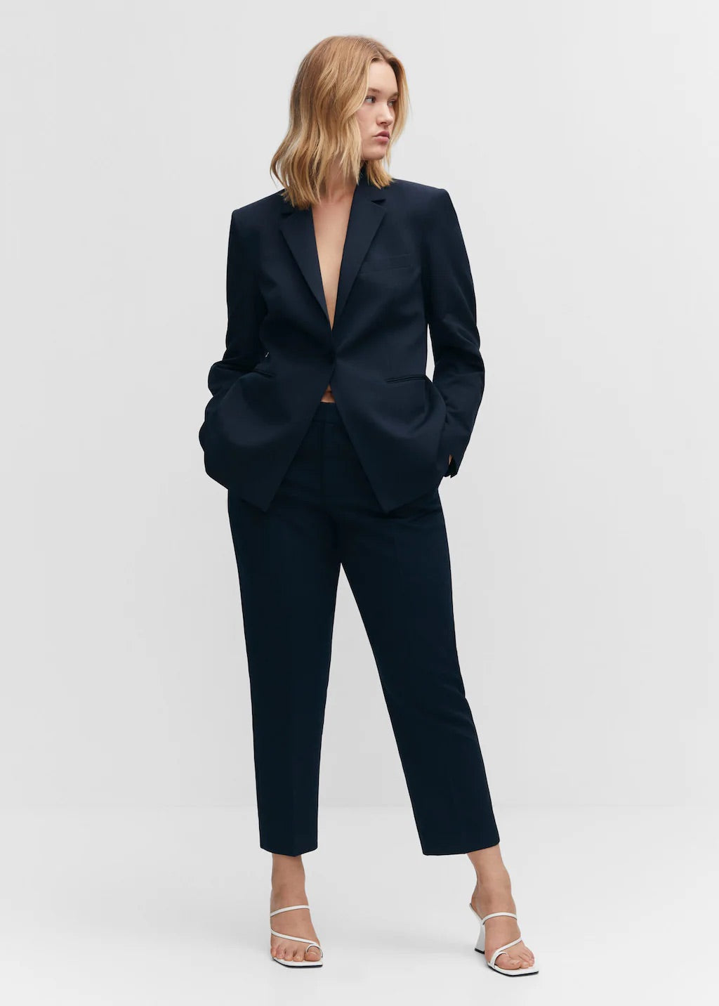Straight suit trousers