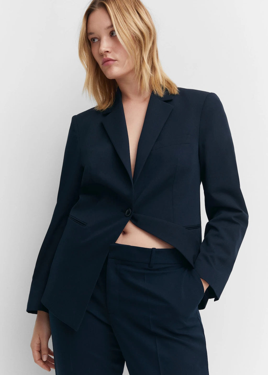 Straight suit trousers