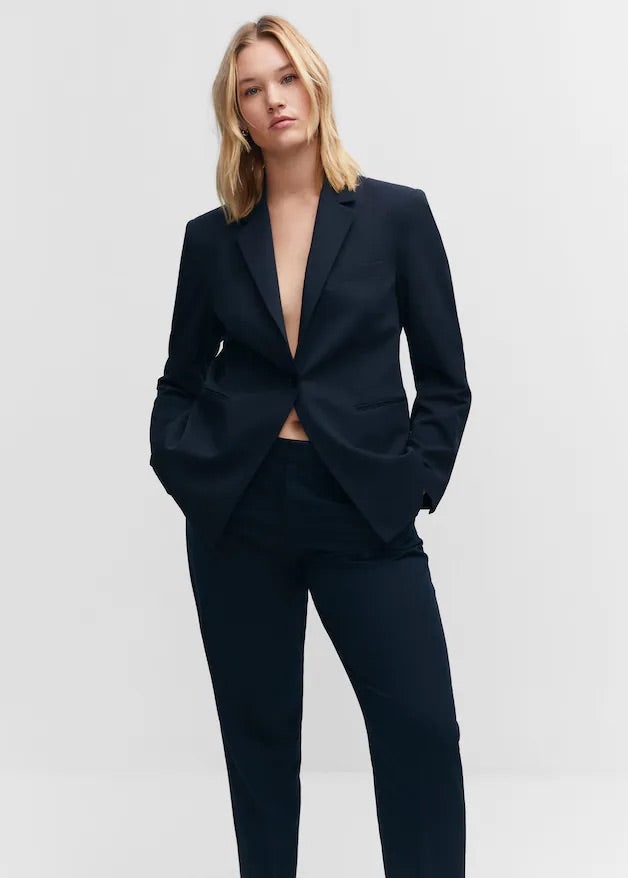 Straight suit trousers