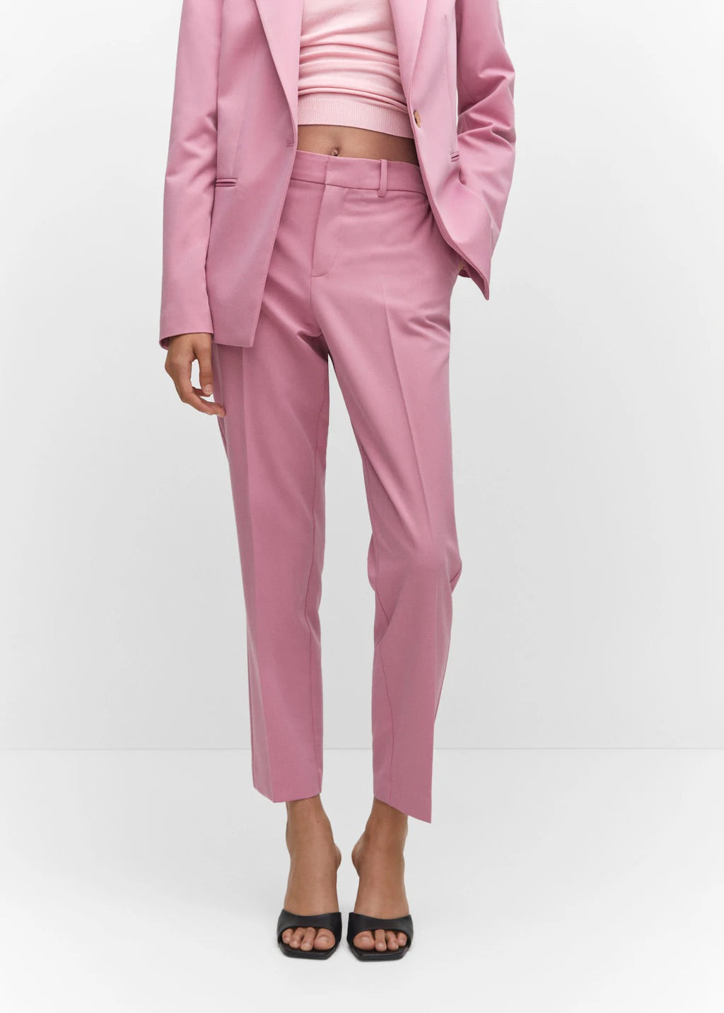 Straight suit trousers