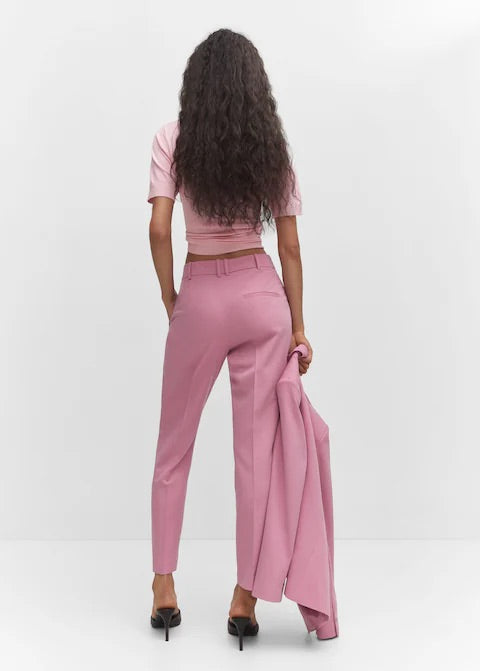 Straight suit trousers