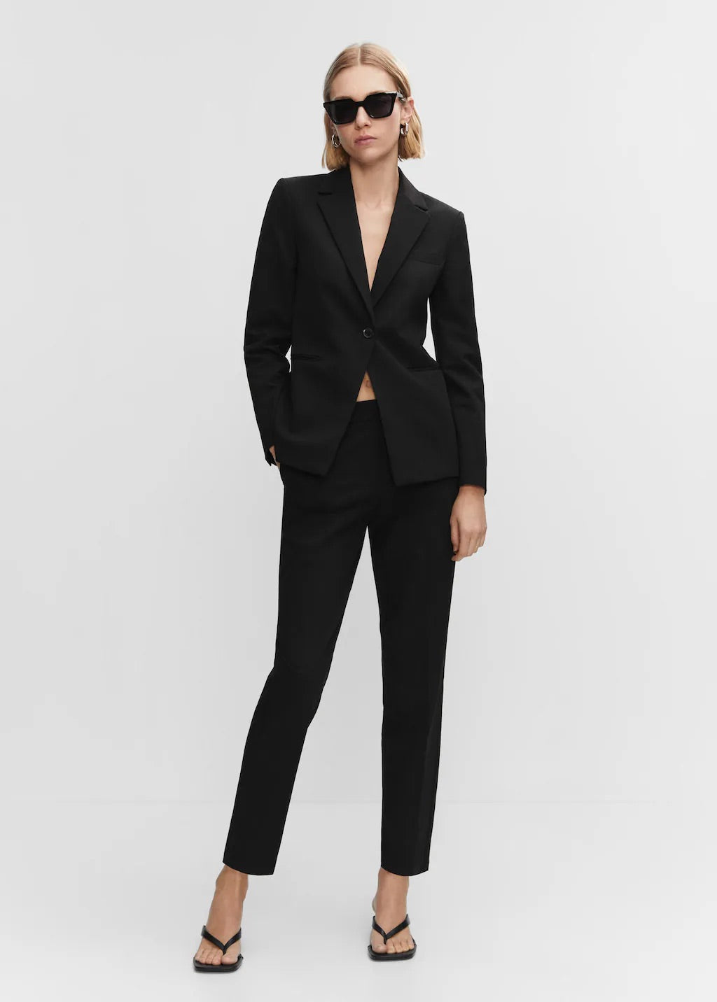 Straight suit trousers