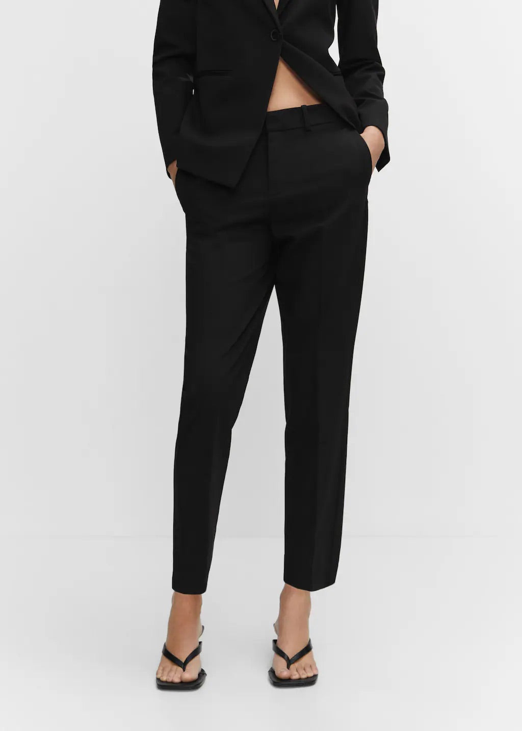 Straight suit trousers