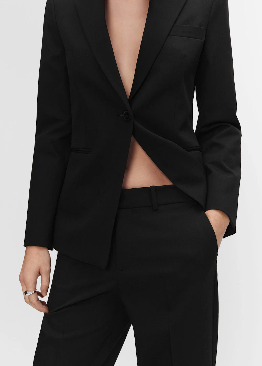 Straight suit trousers