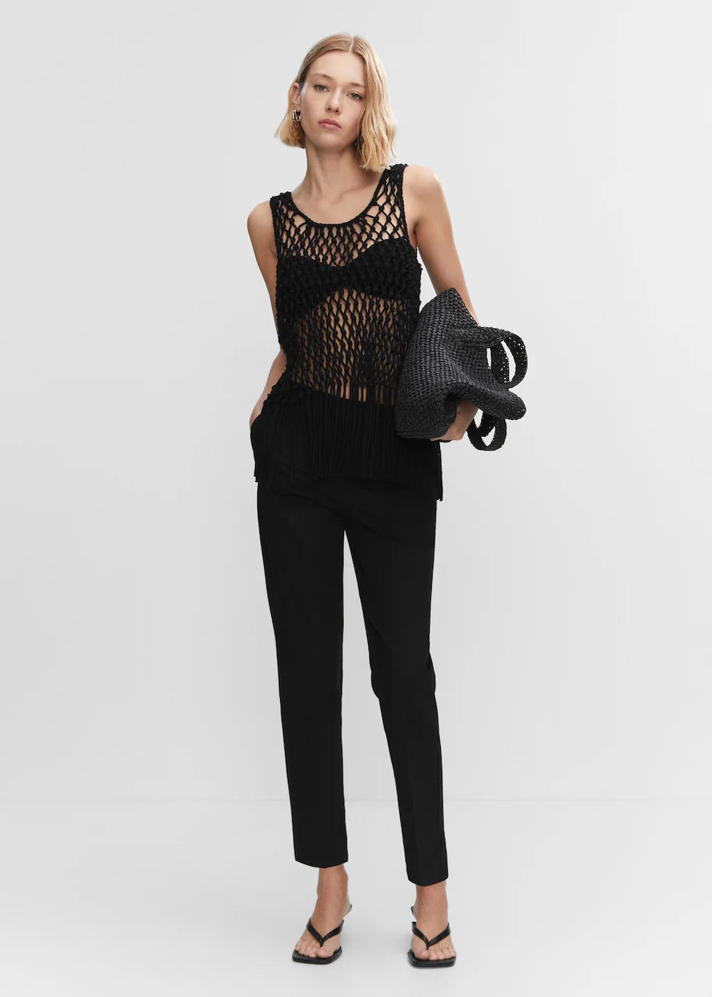 Straight suit trousers