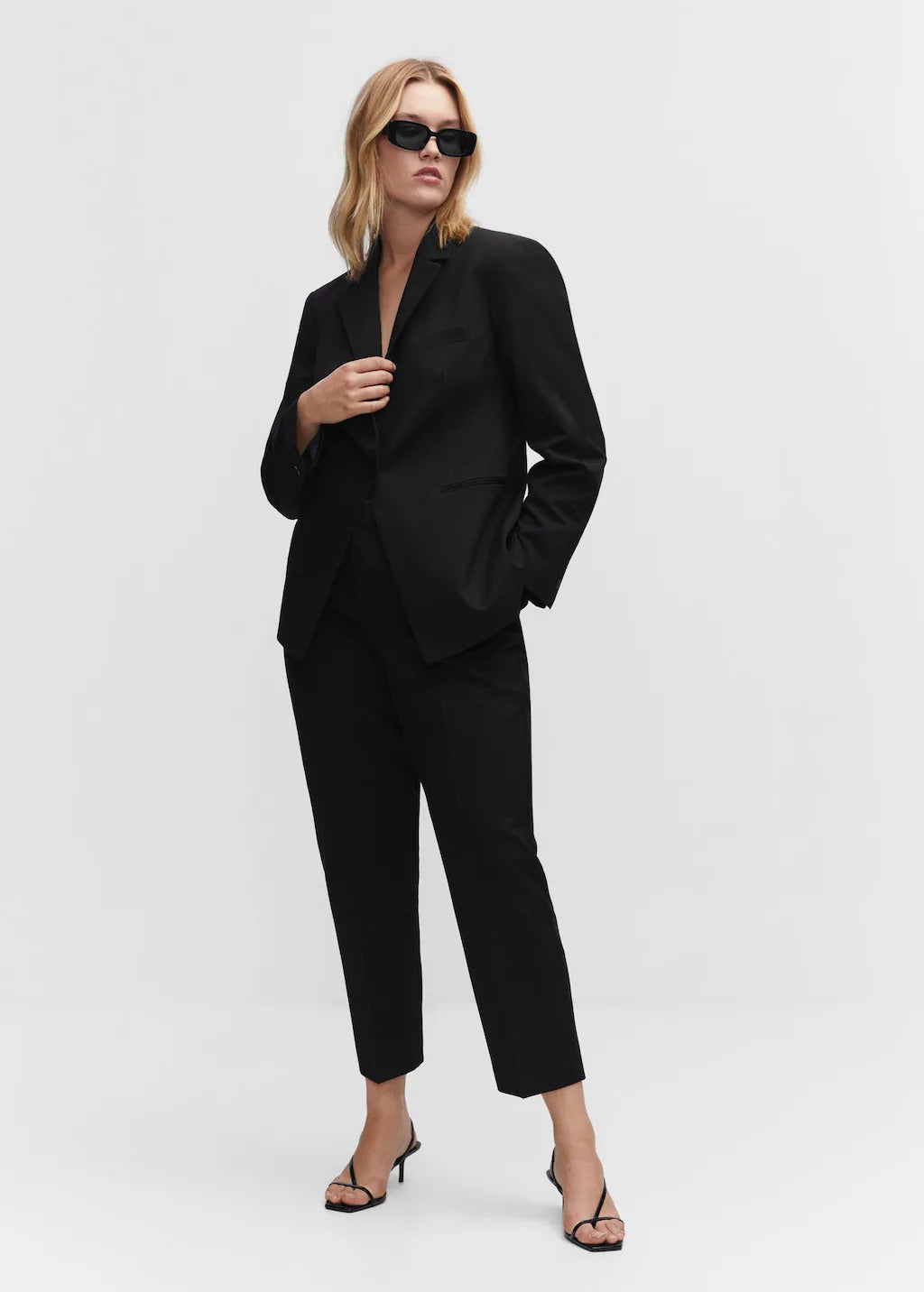 Straight suit trousers