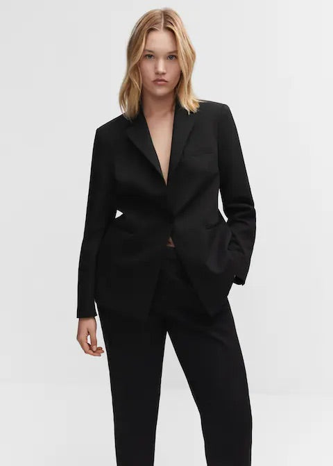 Straight suit trousers