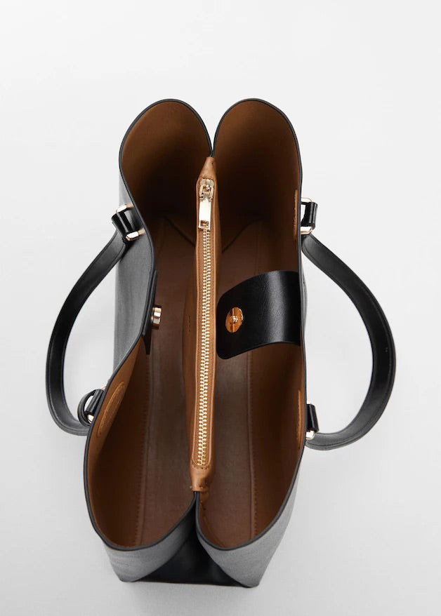 Double compartment shopper bag