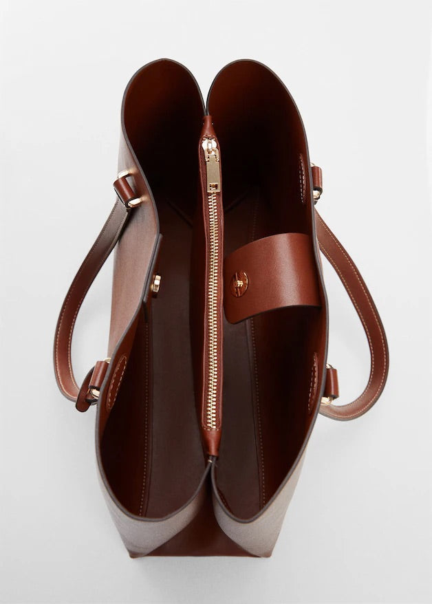 Double compartment shopper bag