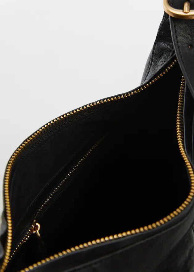 Leather shoulder bag
