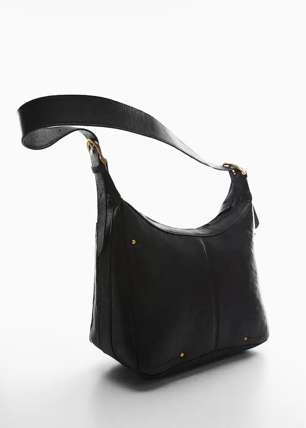 Leather shoulder bag