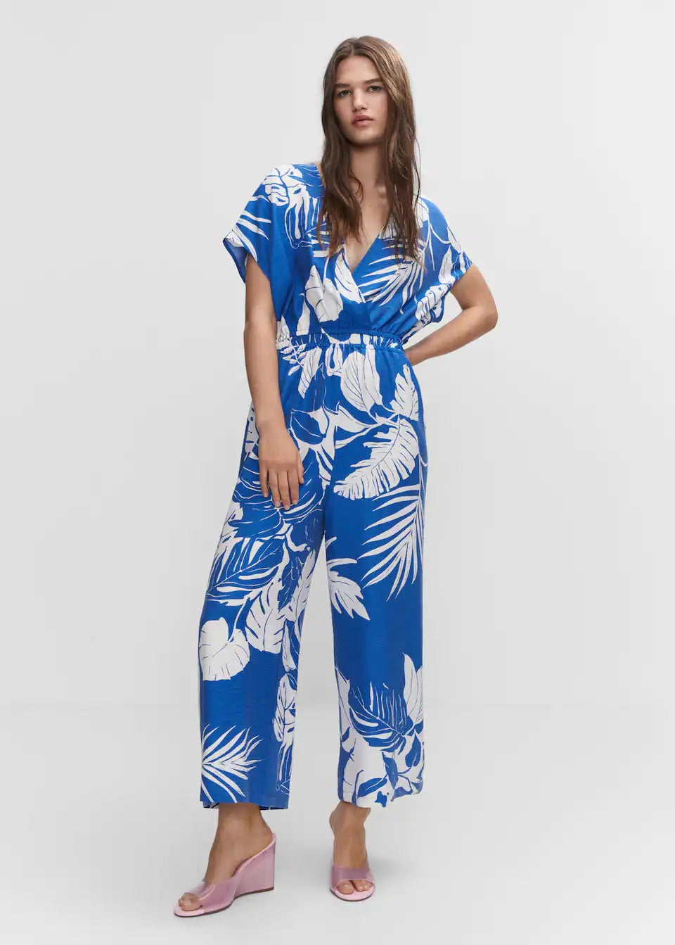 Tropical print jumpsuit