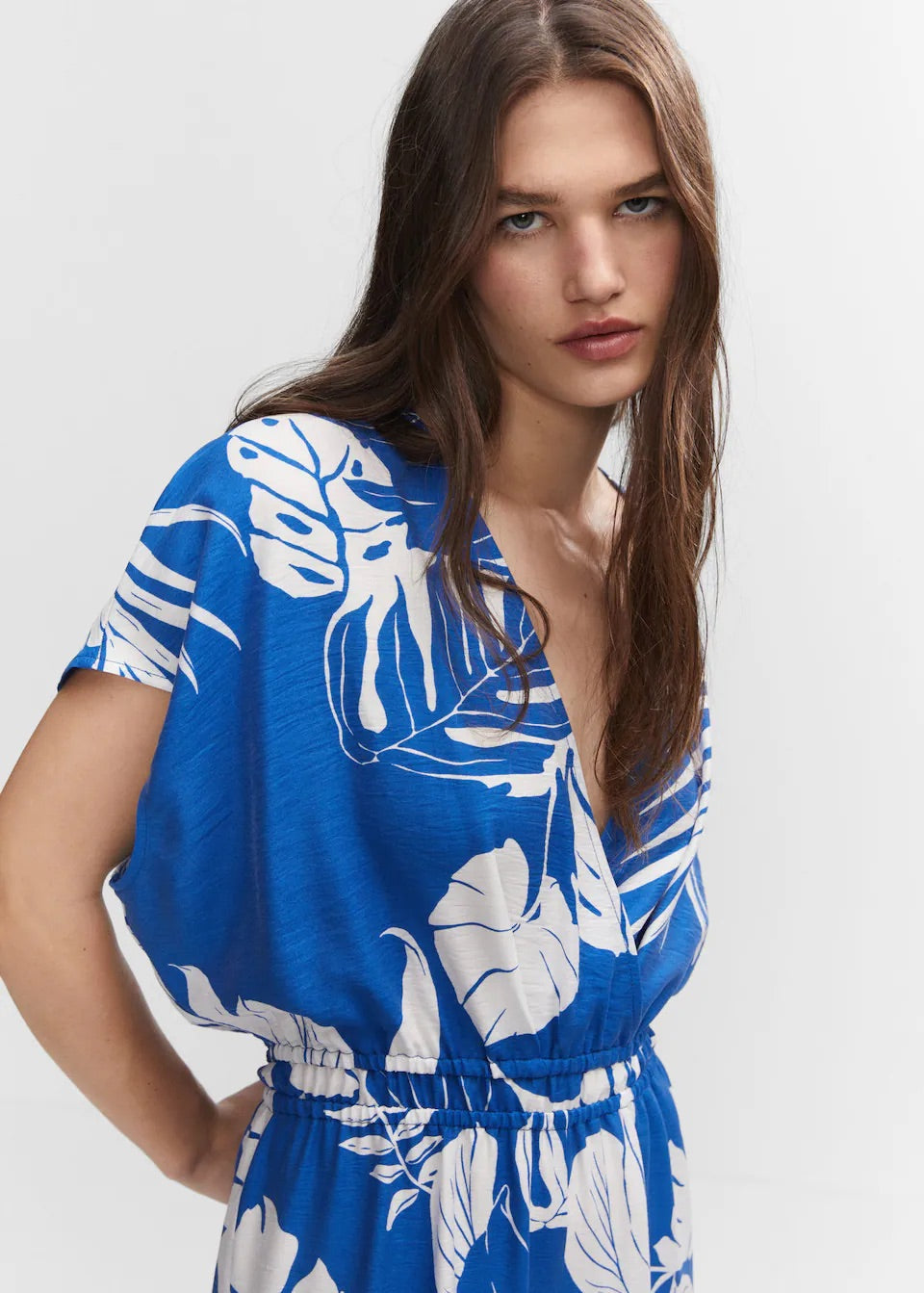 Tropical print jumpsuit