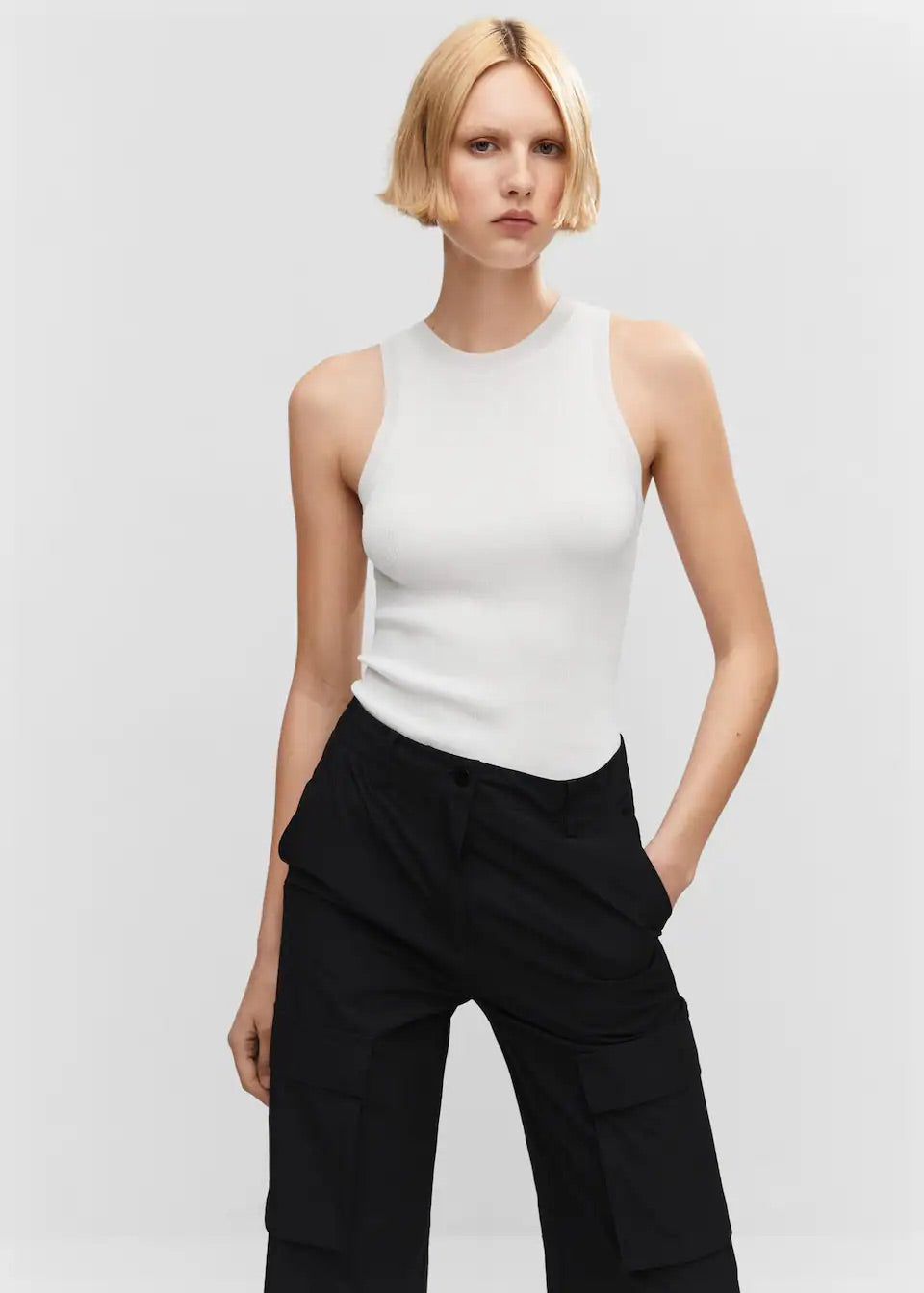 Ribbed knit top