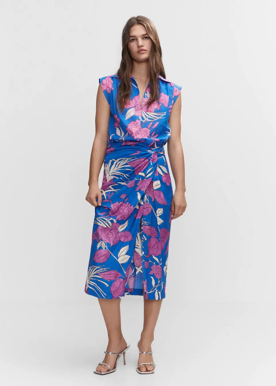 Sleeveless printed shirt